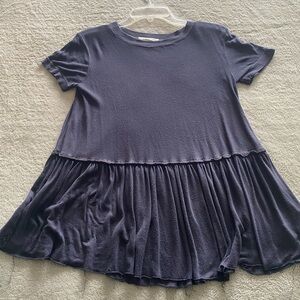 Urban outfitters XS navy blue peplum top